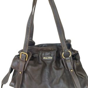 Miu Miu Brown Leather Women's Bag